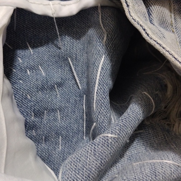 Denim and Rhinestone Shorts - Picture 5 of 6